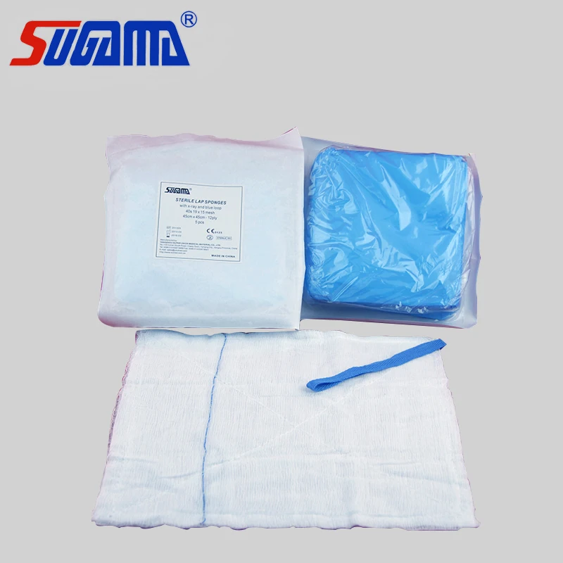 Sterile surgical lap pad sponge with or without x ray detectable