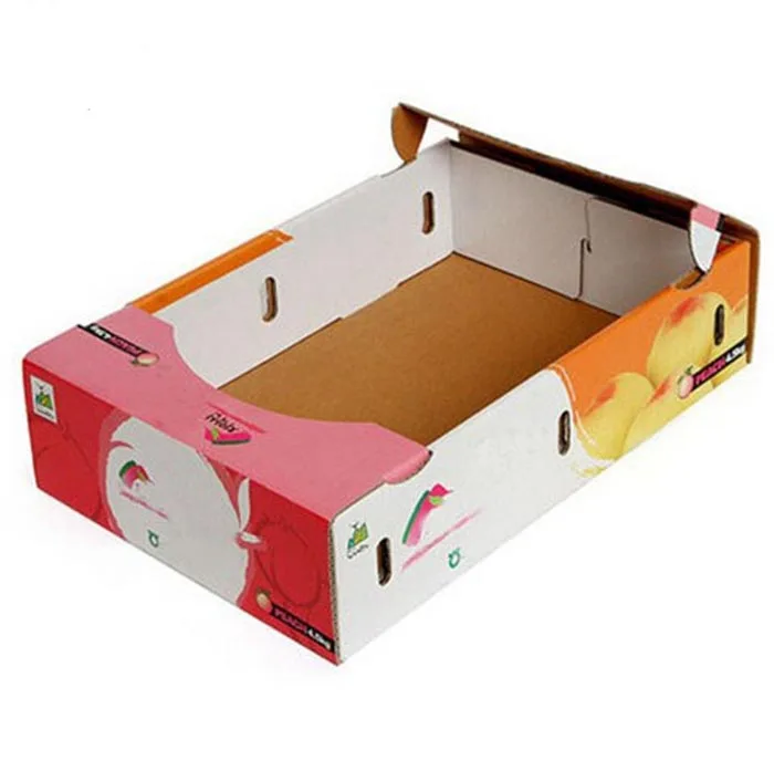 design Wholesale Waterproof Corrugated Cardboard Box Wax Coated Corrugated Carton Box For Fruits And Vegetables