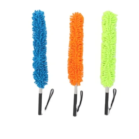 Оптовая цена 56-135 см гибкая тряпка из микрофибры телескопическая угловая