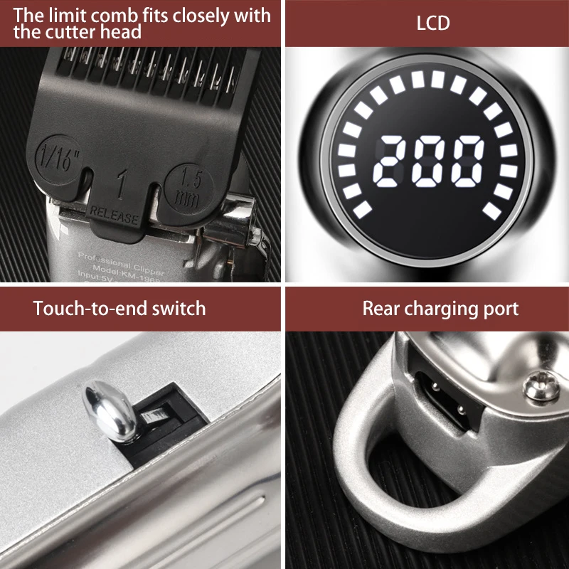 Kemei KM-1968 Multifunctional Electric Epilator For Men Rechargeable Female Shaver Electric Lady Shavers