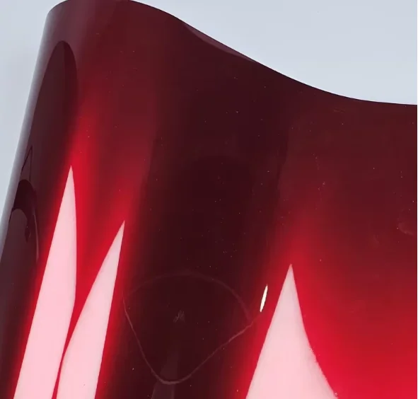 PET Liquid Metallic Silver Vinyl Car Sticker Car Motorcycle Car Painting High Glossy Red Metallic Vinyl Film popular color