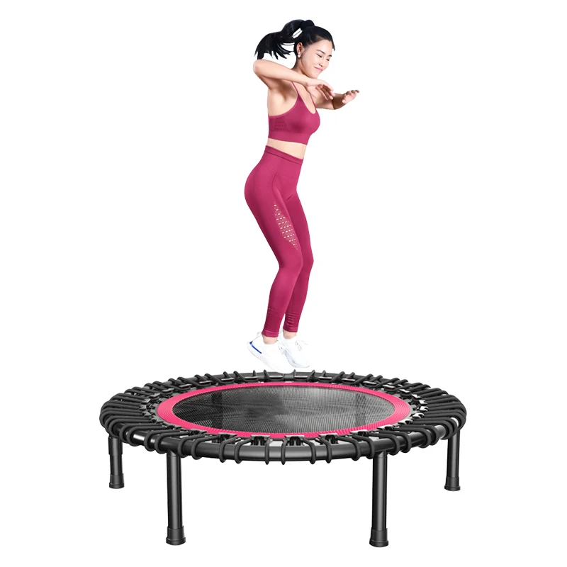New 2021 Vivanstar Fitness Park Children Round 4-8ft Gymnastic Bungee Jump Trampoline 40 Inches For Kids Family ST6605