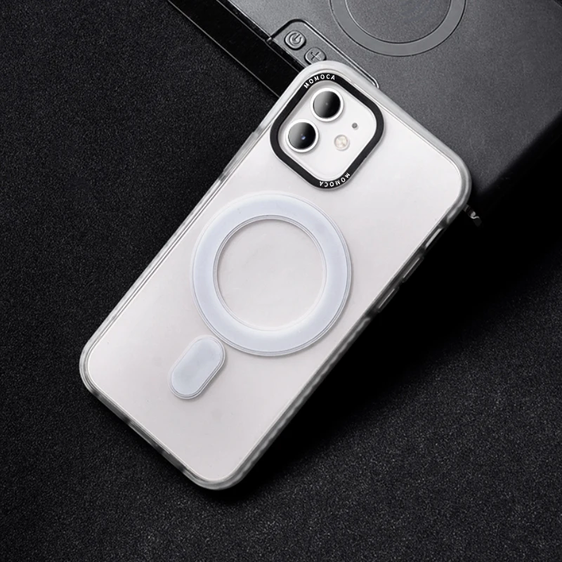 
Clear Original Magnetic Charger Phone Cover for iPhone Magnet Case 
