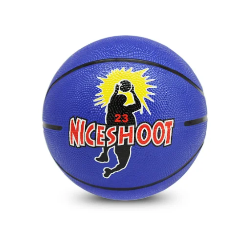 Wholesale cheap Custom Logo Printed Rubber Basketball Ball Size 7 PU Basketball