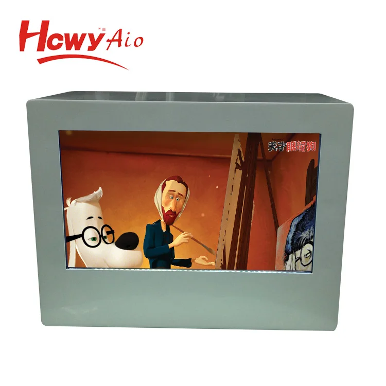 Hot Metal Case 10 inch 1024*600 Transparent LCD/LED AD Display 10' Advertising Player Display