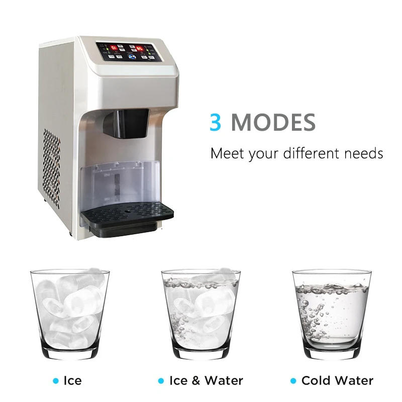 Ice Block Making Machines Countertop Water Dispensers Bullet Nugget Ice Maker Machine For Commercial Home Business Automatic