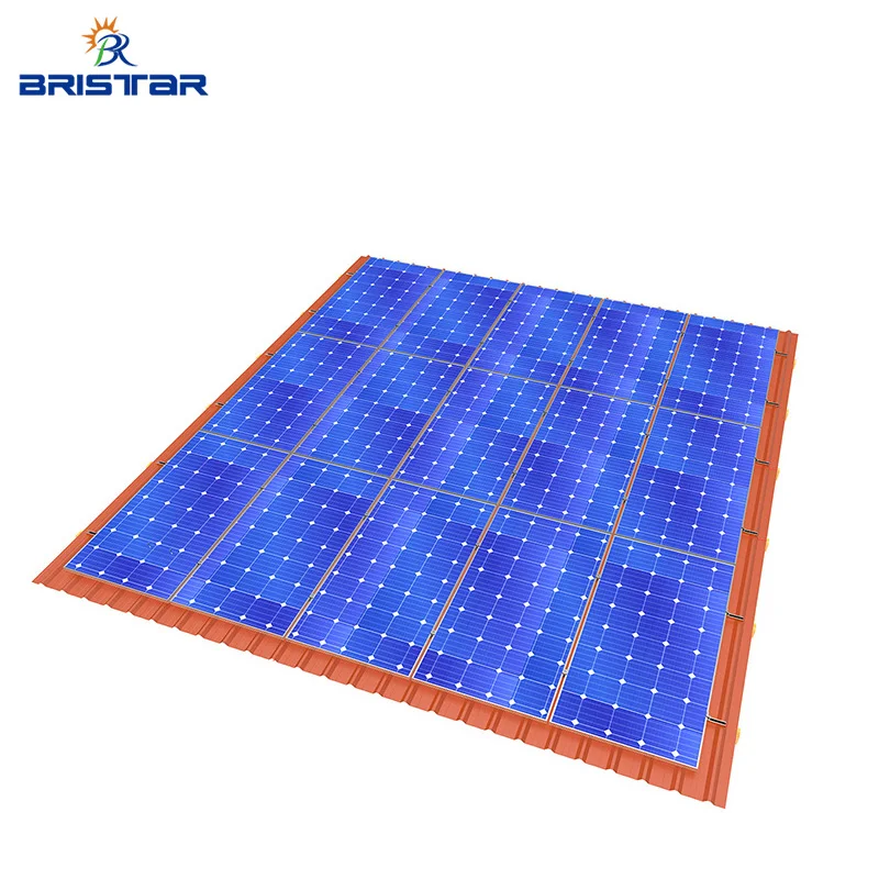 HF Solar Panel Trapezoidal Metal Roof Bracket PV System Solar Mini Rail With EPDM