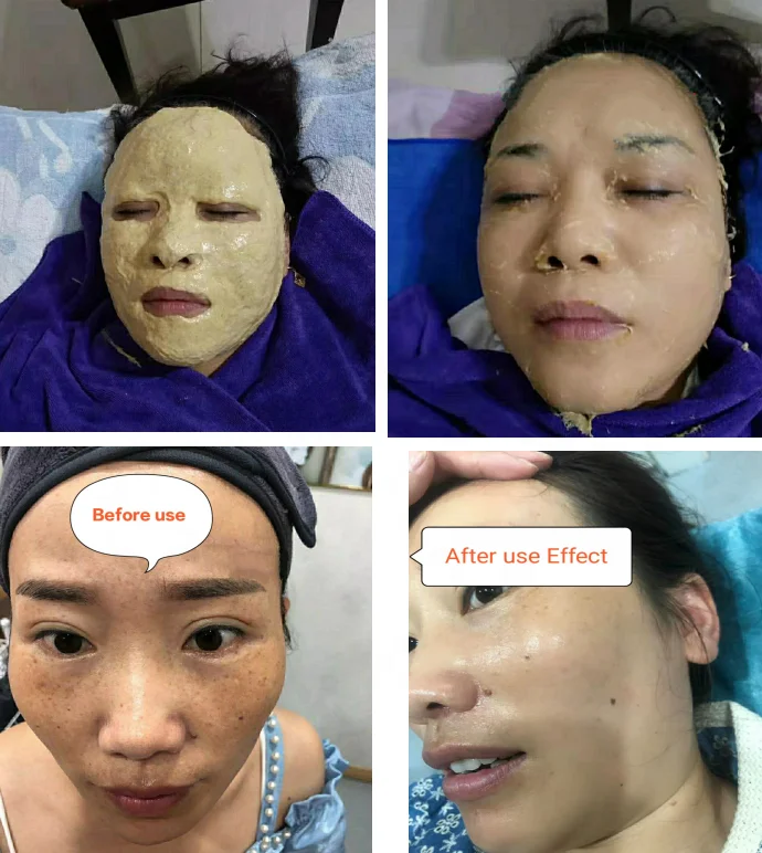Natural Herbal Mud Mask Powder Whitening Moisturizing Anti-Acne Peel Off Facial Mask