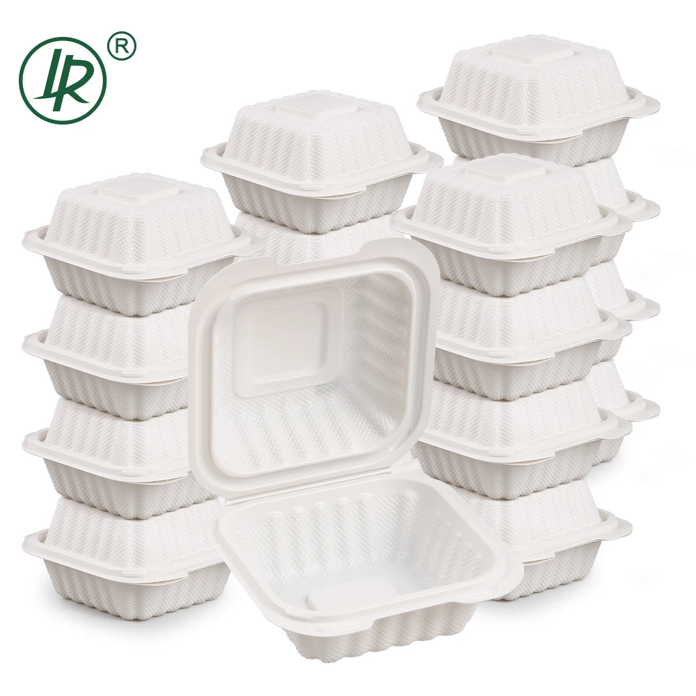 250 Pack White Meal Prep Containers Reusable Microwave Safe Lunch Boxes With Hinged Lids Stackable Disposable Food Containers