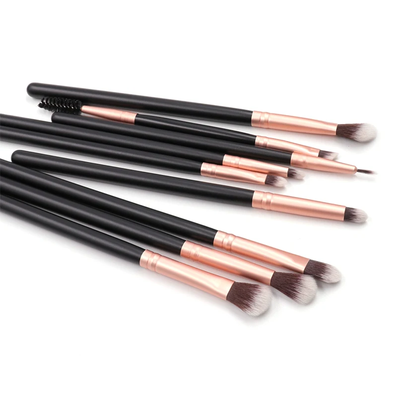 14  Piece Makeup brush Private Label Foundation Eyeshadow Matte Rose Gold Aluminum Tube Makeup brush