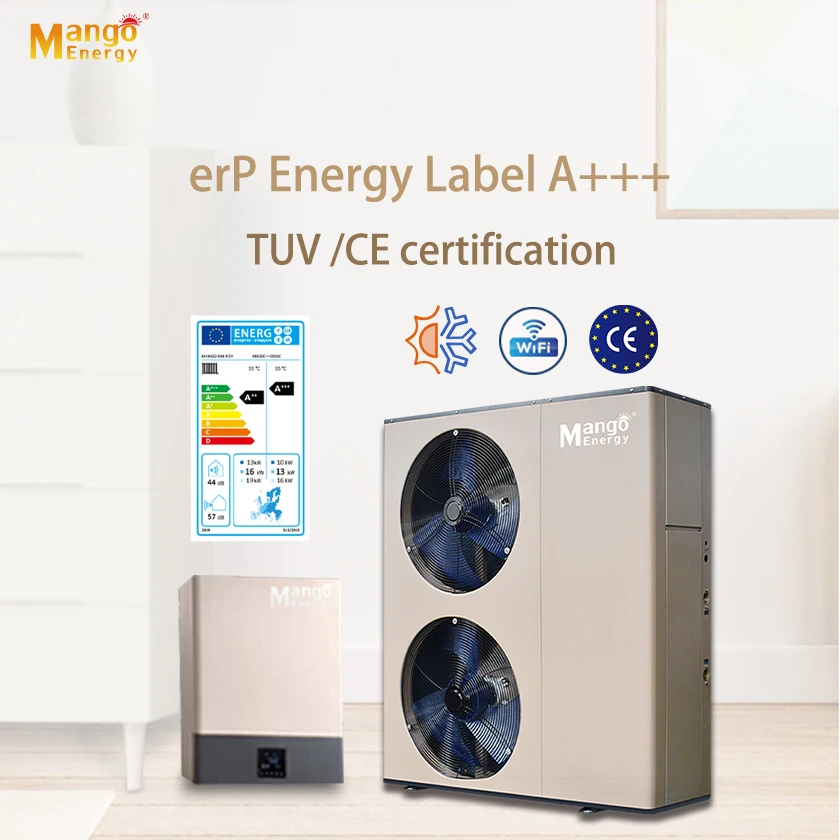 Hight quality very popular EVI DC Inverter Air to Water Heat Pump  off site snow -30Deg