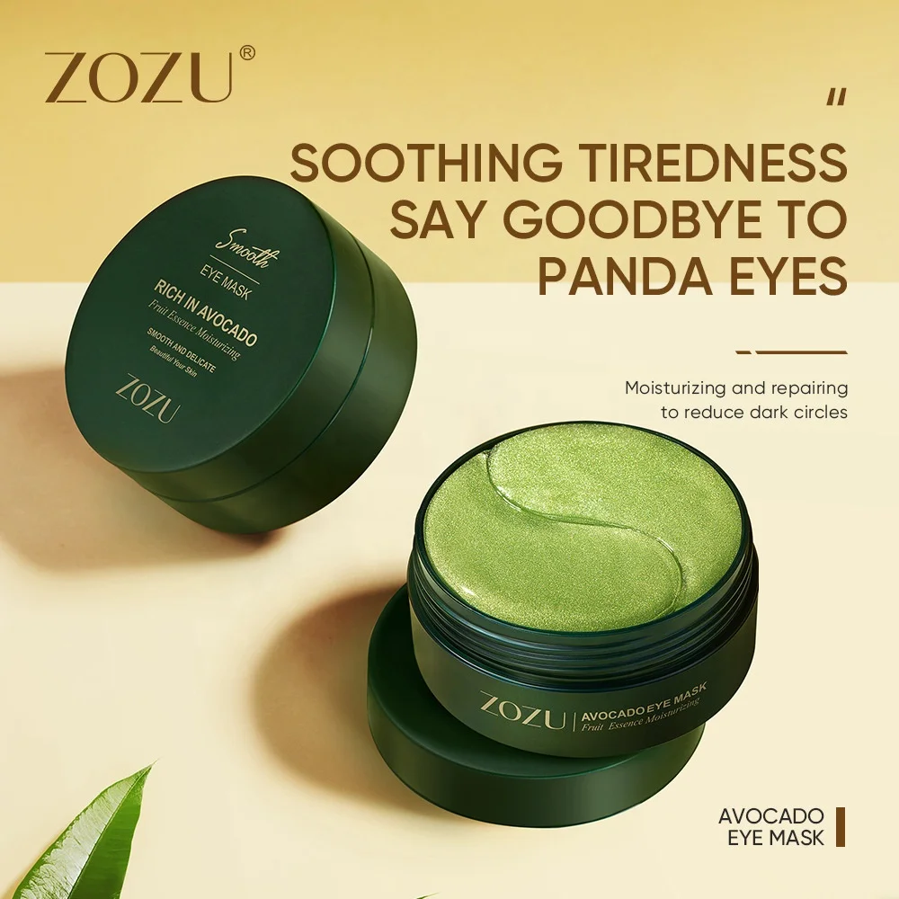 ZOZU Crystal Hydrogel Eye Patches Anti-Aging Moisturizing Whitening Eye Mask Sheet Form Chemical Mineral Ingredients Eye Care