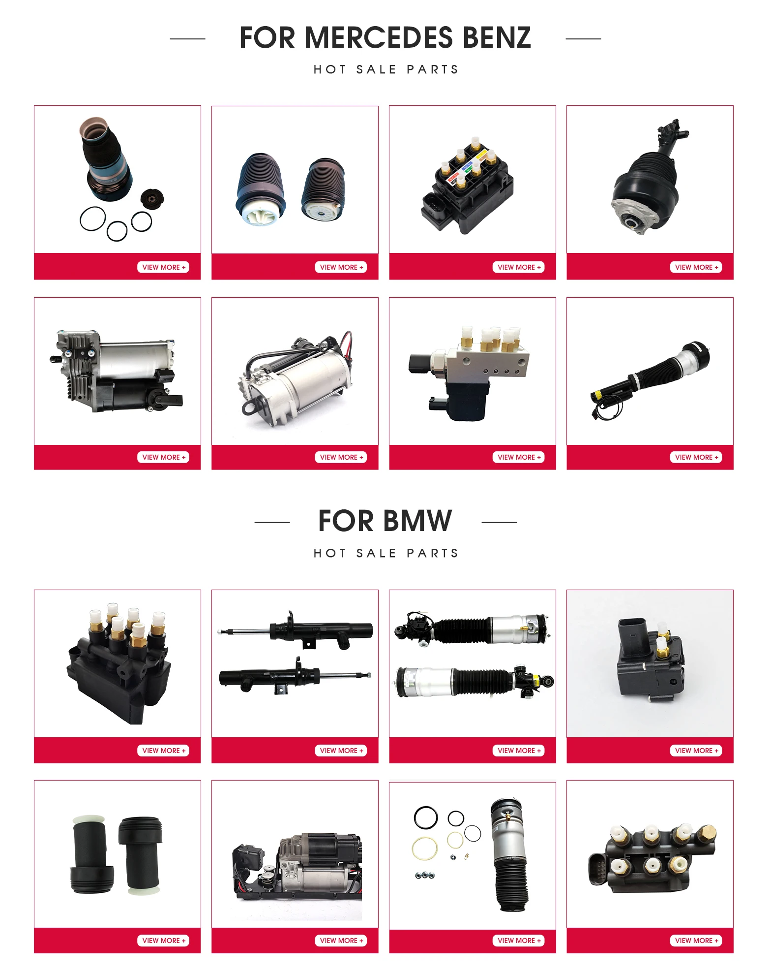 Air suspension compressor -for Mercedes CLASSE GLE - 1663200104 air suspension shock absorber compressor pump suspension kits