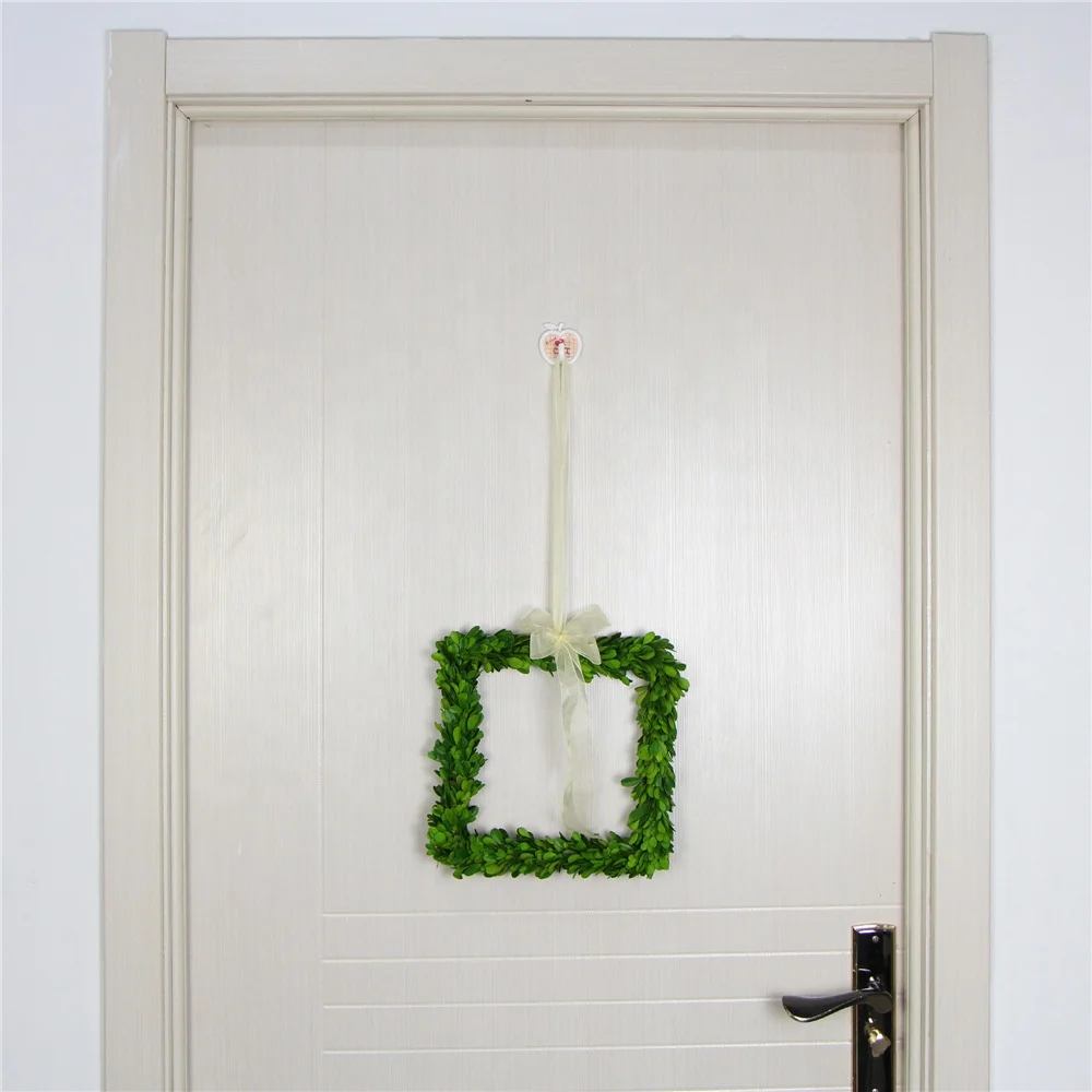 home interior natural square boxwood wreath preserved for sale