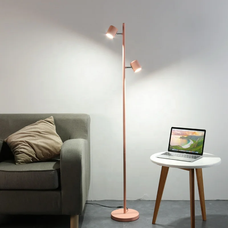 multi head floor lamp  LED lights floor lamp 3 way dimmer floor standing lamp