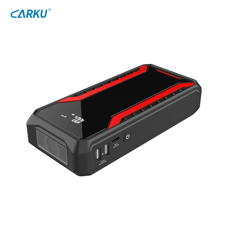 Carku 12V 12000mAh Outdoor Portable Jump Starter Power Bank Car Battery Booster lithium Jump Starter Car Battery wiht lamp