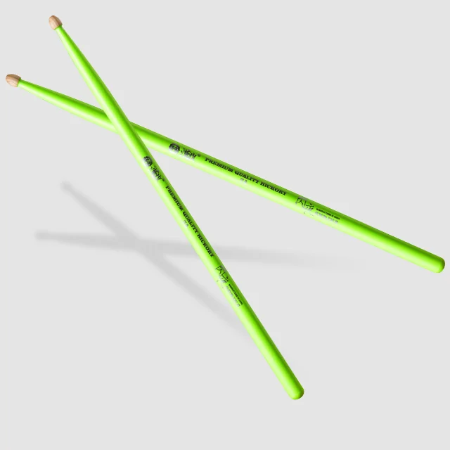 Custom Colorful Luminescence uv drumsticks 7A with wood tips Indoor entertainment product