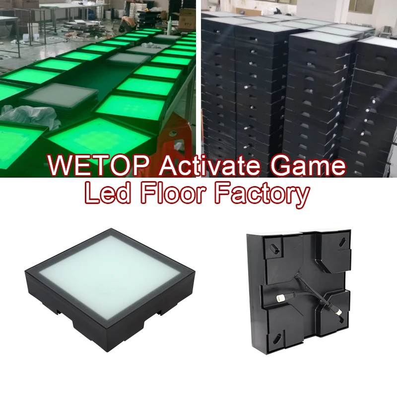 2023 Popular 30x30cm light up Active Game gaming grid LED Floor Tiles