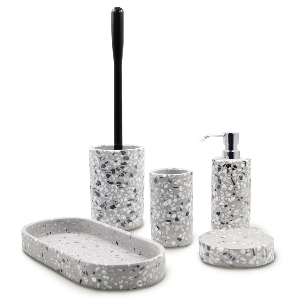 Lowest Price Special Design Toilet Decoration Marble Bathroom Set