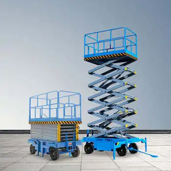 Электрический ножничный подъемник 4-18 м