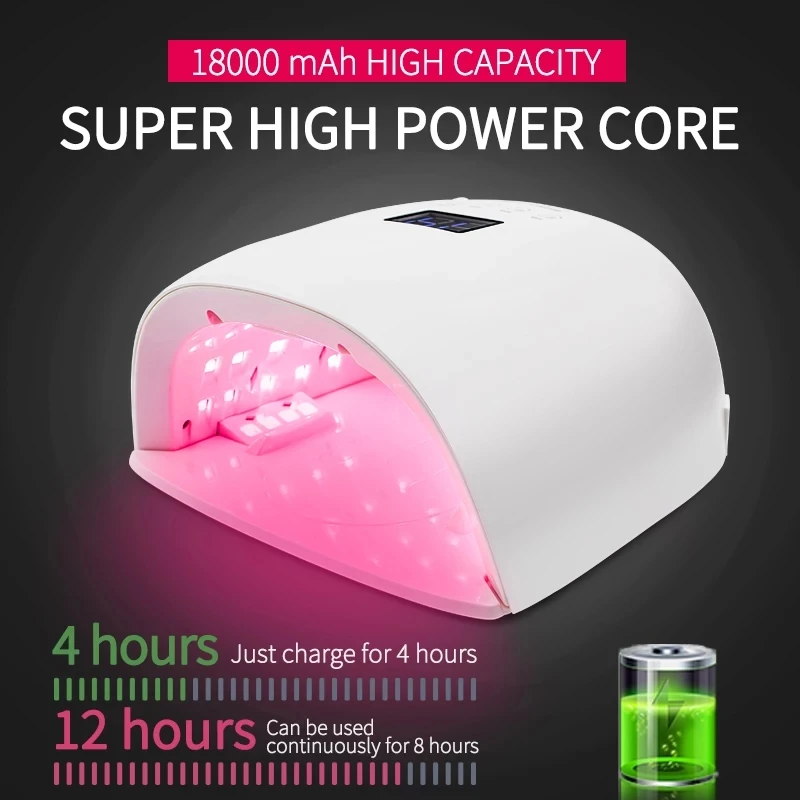 Сушилка для ногтей Светодиодная лампа для сушки ногтей УФ-лампа для отверждения все Гель-лак для ногтей с восприятие движущихся объектов для маникюра и педикюра, инструмент для салона