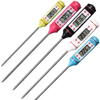 stainless steel wireless barbecue thermometer  waterproof bbq thermometer digital barbecue thermometer with four prob