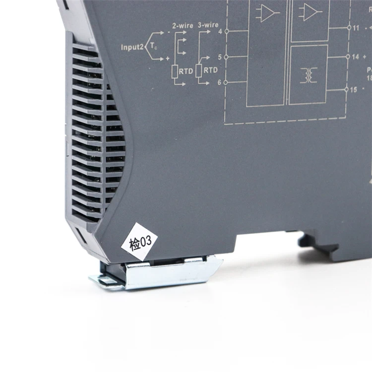4-20mA din rail mounting signal convertor RTD pt100 thermocouple signal isolator