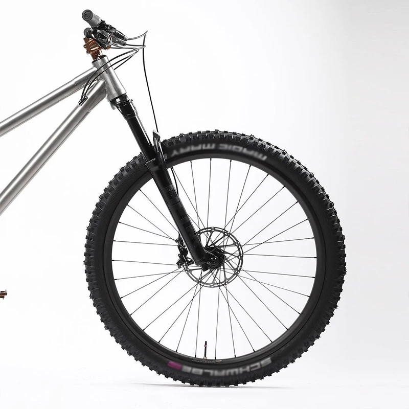Titanium mountain bike frame XTR Direct Mount Disc brakes AIR fork external cable routing for brake bicycle frame price