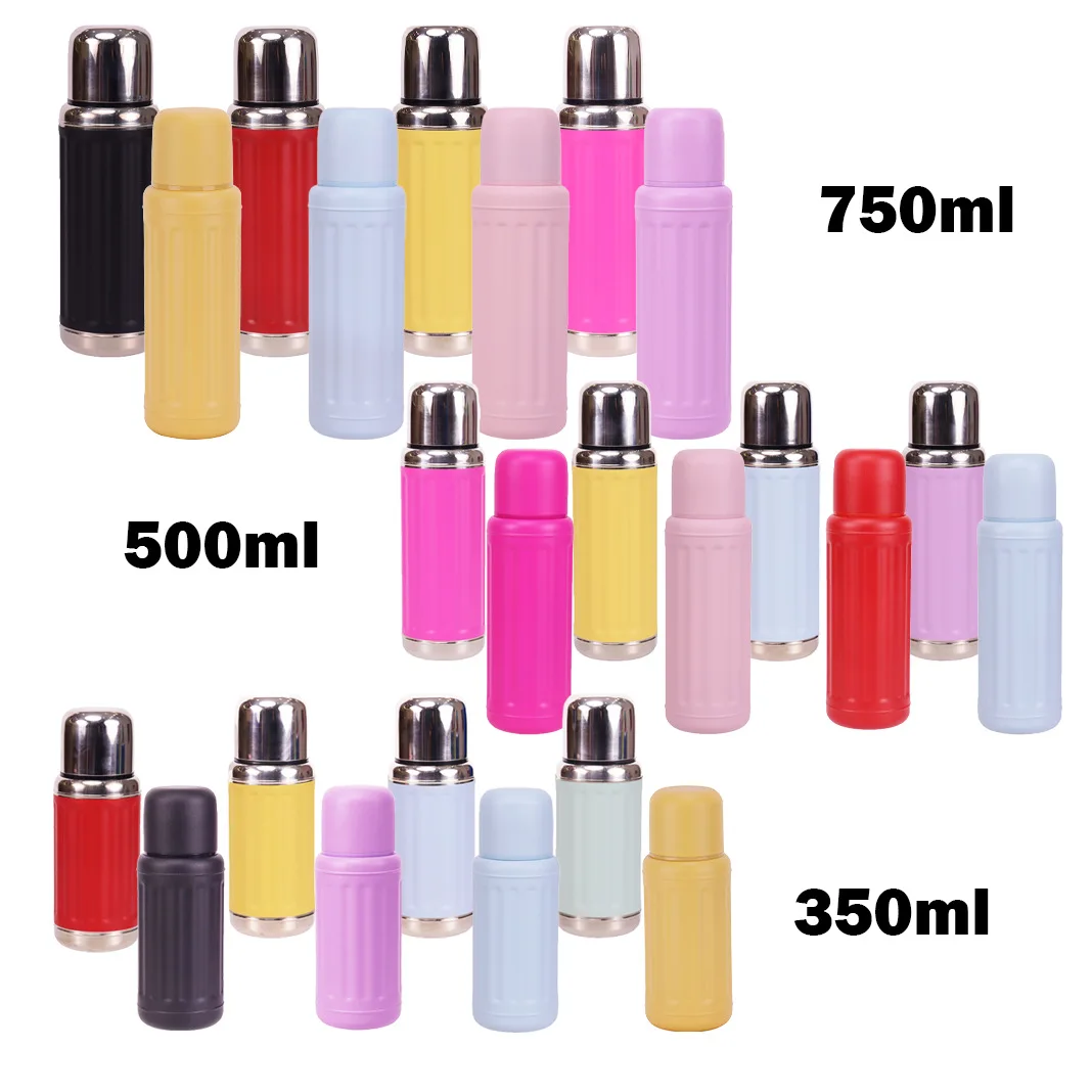 Hot Selling Stainless Steel Multi Capacity Simple Vacuum Cup Sports Water Bottle Press Tea Tumblers with Lids and