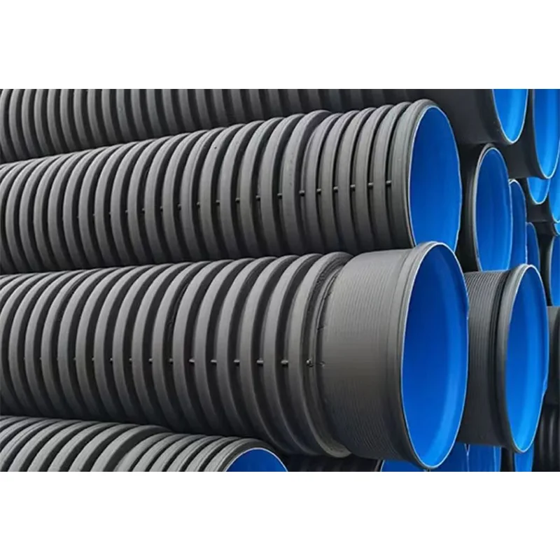 Sewage system Double wall corrugated Black 80mm 40 inch hdpe pipe reliance hdpe pipe price list manufacture