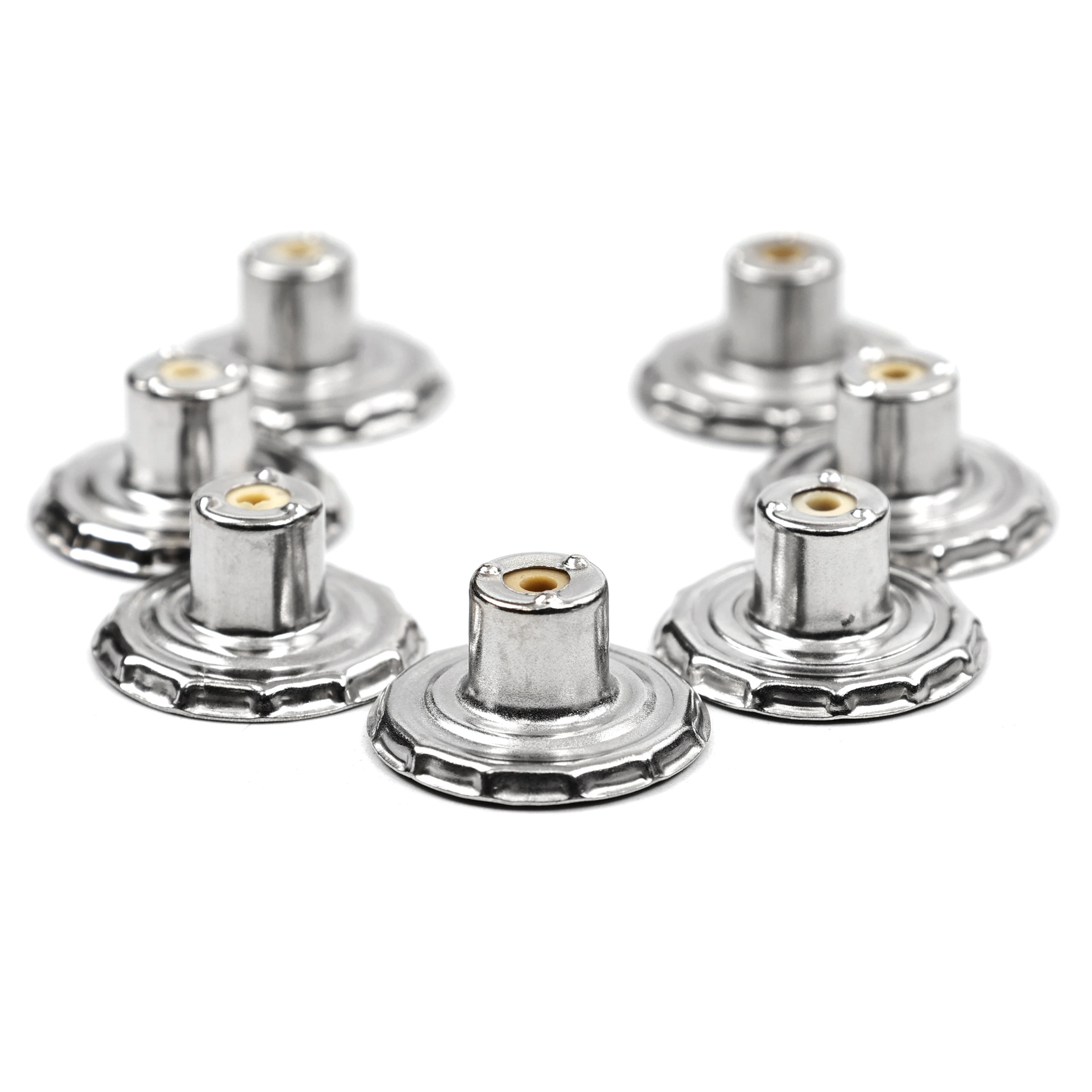 Wholesale Jeans Fixing Button With Plastic Core Stainless Steel Button For Clothes Denim Custom Letter And Logo Jacket Button