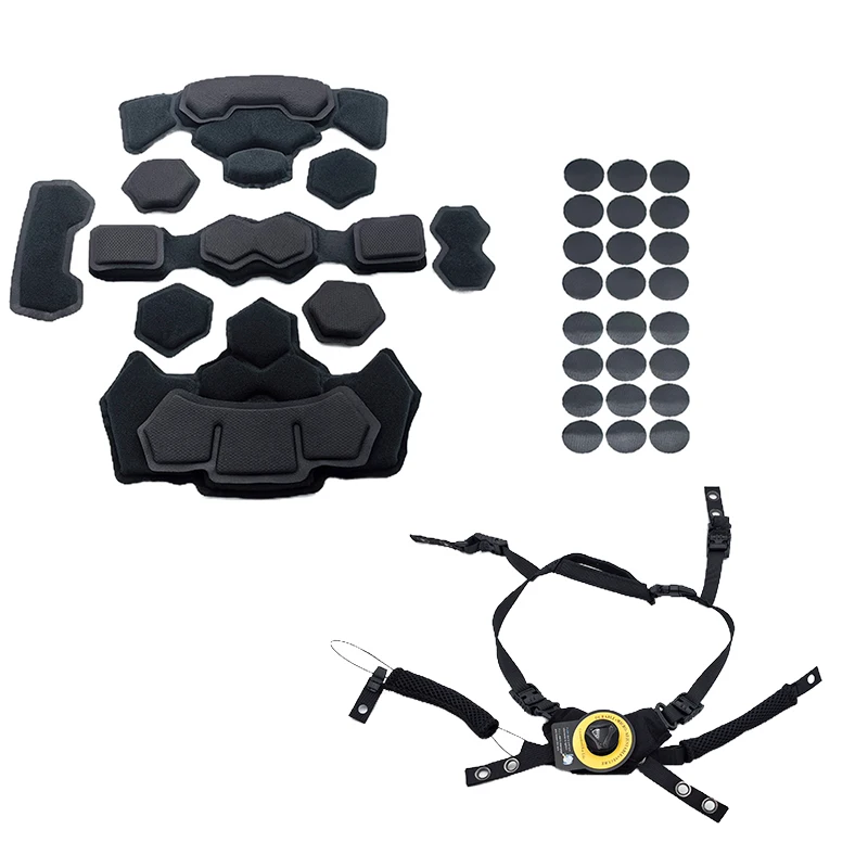 Customizable Wendy Helmet Suspension Tactical Helmet Lining Set FAST MICH Adjustable Knob Strap Modification