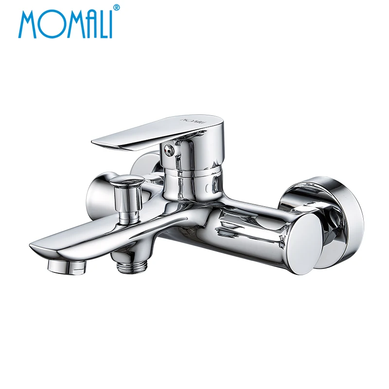 Momali wholesale factory wall mount brass copper bathroom wash shower bathtub bath faucet mixer