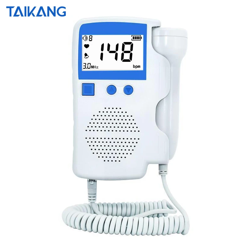 Ultrasonic Home Pregnant woman Baby Care Micro Pregnant Heartbeat Fetal Doppler USB Rechargeable Monitor