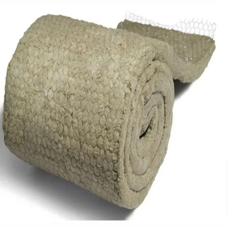 ECOXINDA Class A1 Fireproof Insulation Rock Wool Roll Blanket ASTM Standard Sound-Absorbing Fiber Exposed Rock Wool