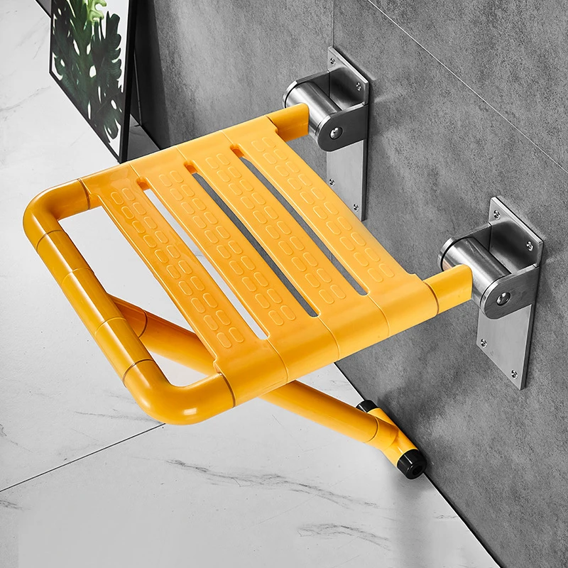 Wholesale High Quality Foldable Bathroom Safety Chairs Disabled Folding Shower Seats Wall Mounted Chair For Children And Elderly