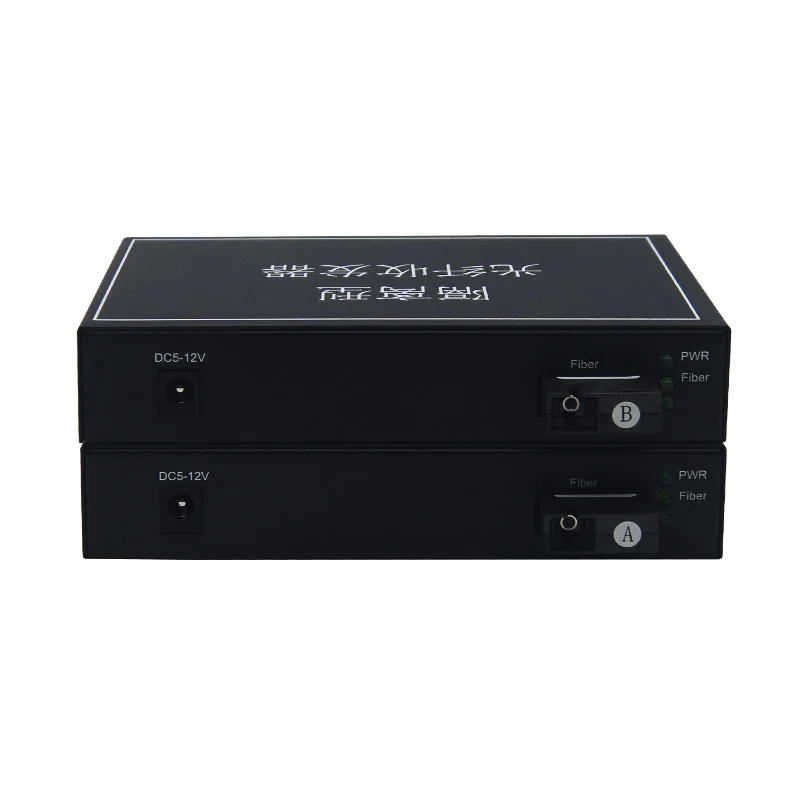 10/100/1000Mbps 8 RJ45 Ethernet Vlan Isolation Optical Transceiver Isolated Fiber Optic Media Converter 20KM Single Fiber SC