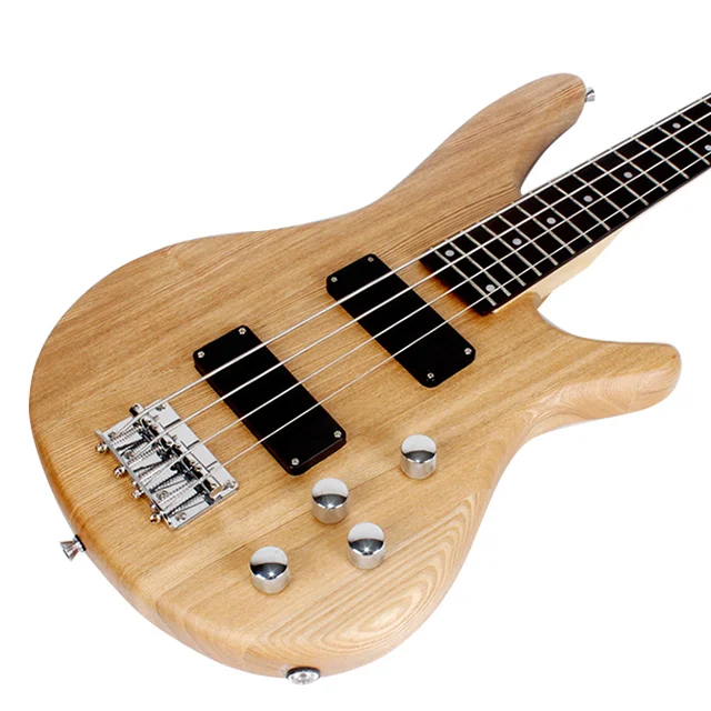 
Factory OEM Wholesale price 4 string musical instruments connected body electric bass guitar stringed instruments guitars 