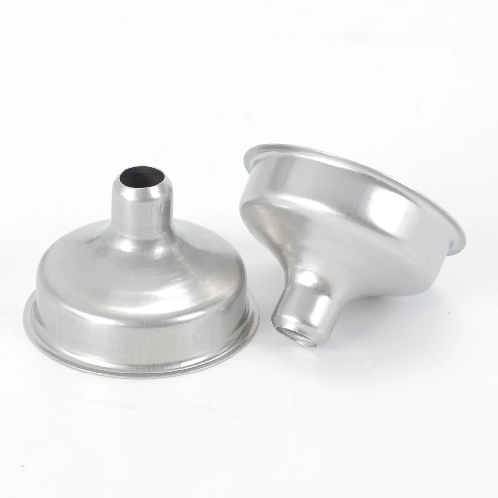 Factory mini portable silver high quality stainless steel tool dispenser liquid wine funnel