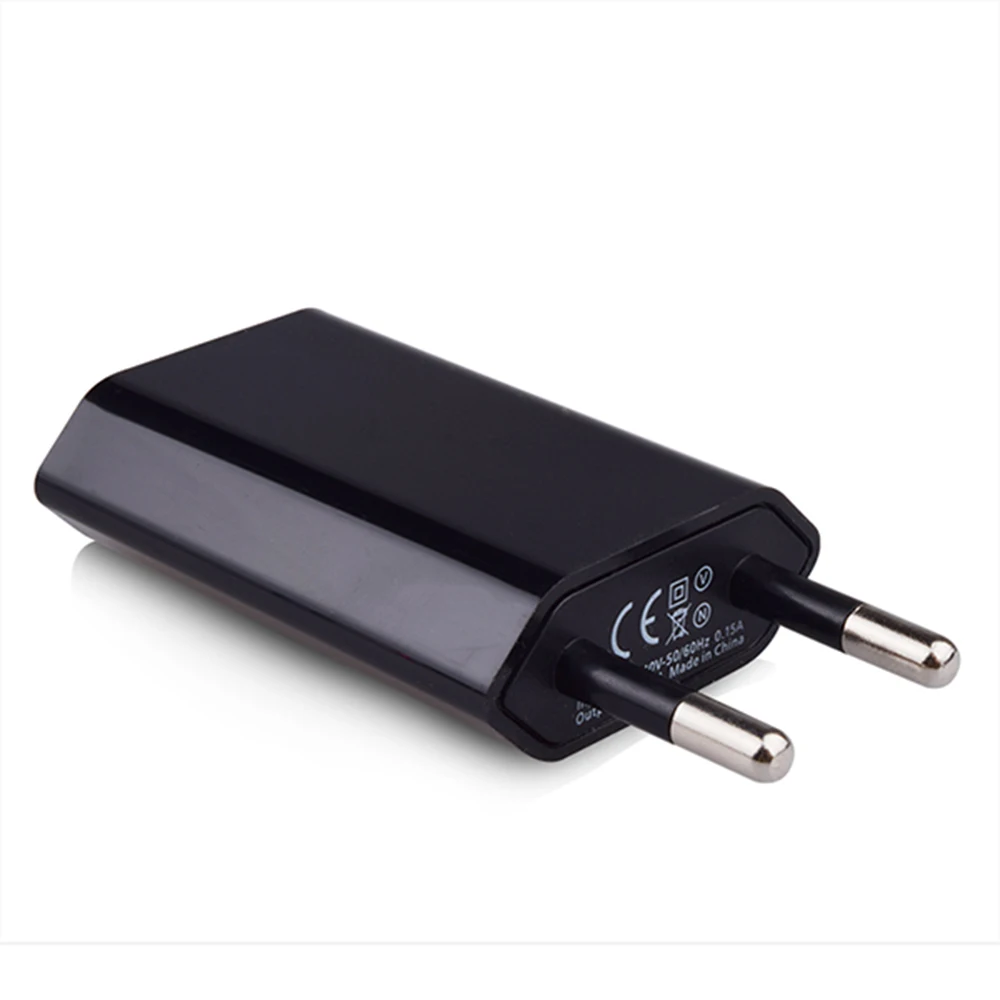  Плоское настенное зарядное устройство USB-адаптер с вилкой для ЕС/США 5 в 1 А портативное домашнее