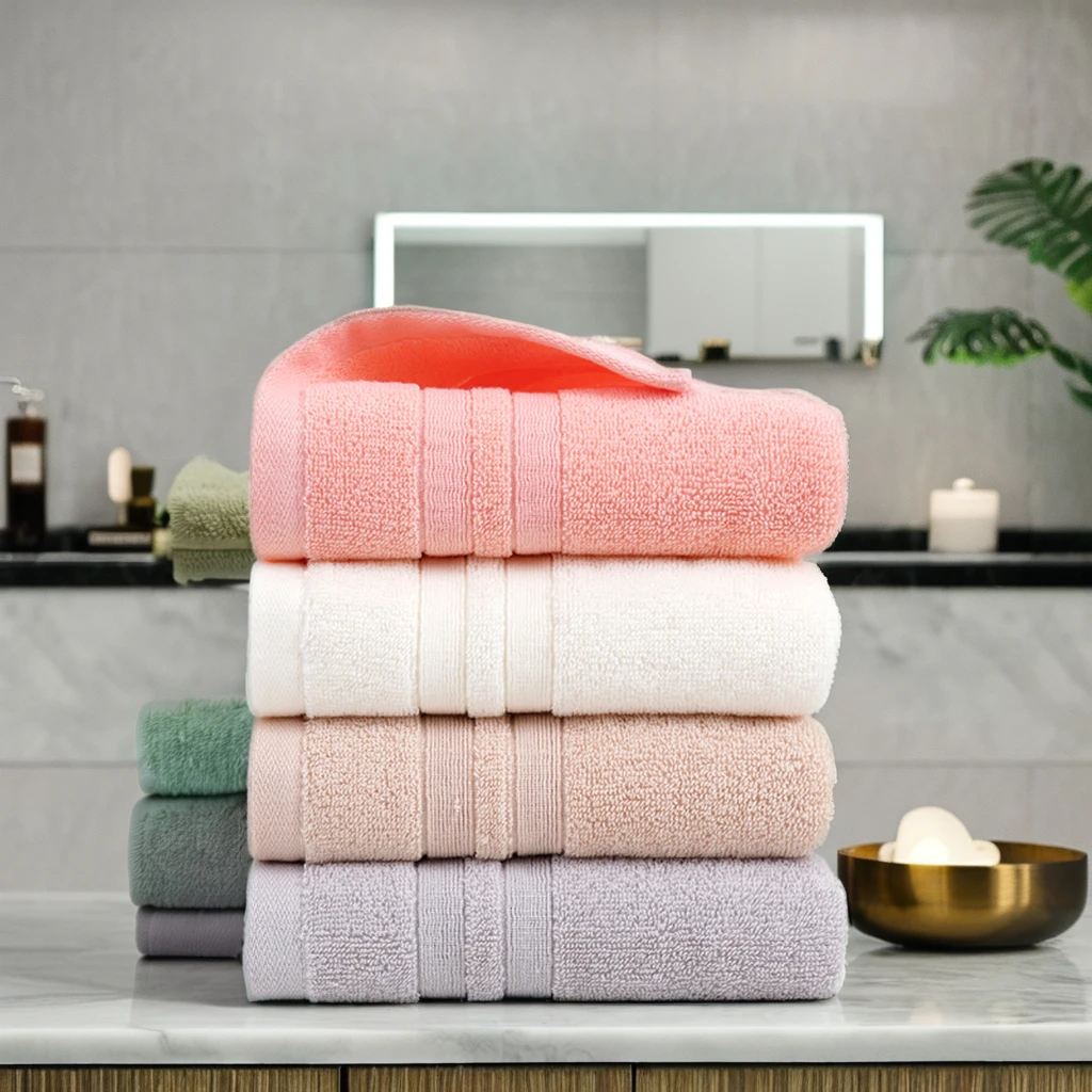 Оптовая продажа, 100% хлопчатобумажное банное полотенце с логотипом на заказ, набор для лица, для рук, быстросохнущее Впитывающее и мягкое полотенце для душа в отеле