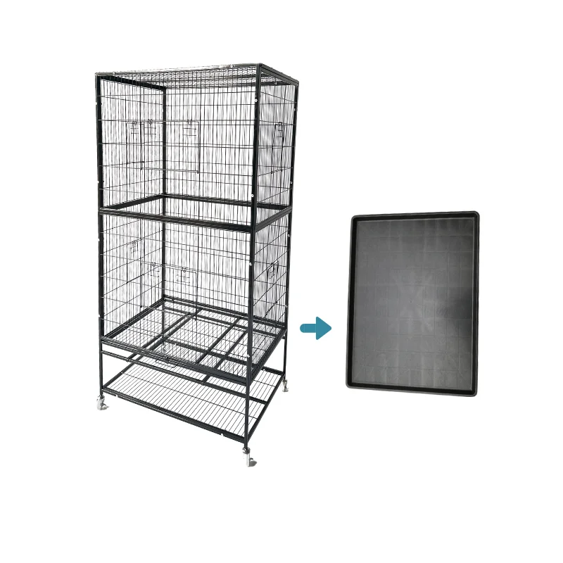 Hot Sale Metal Wire Flying Cage Bird Breeding Cage Canary Parrot Pigeon Large Space Aviary Indoor Outdoor