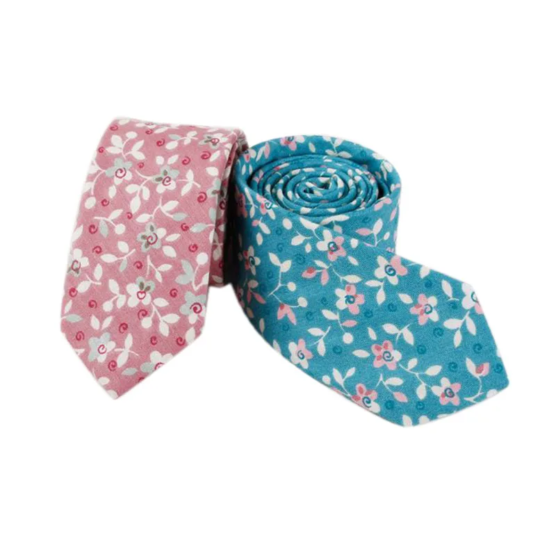 
Современный дизайн, дешевые мужские хлопковые галстуки с цветочным принтом и логотипом на заказ 