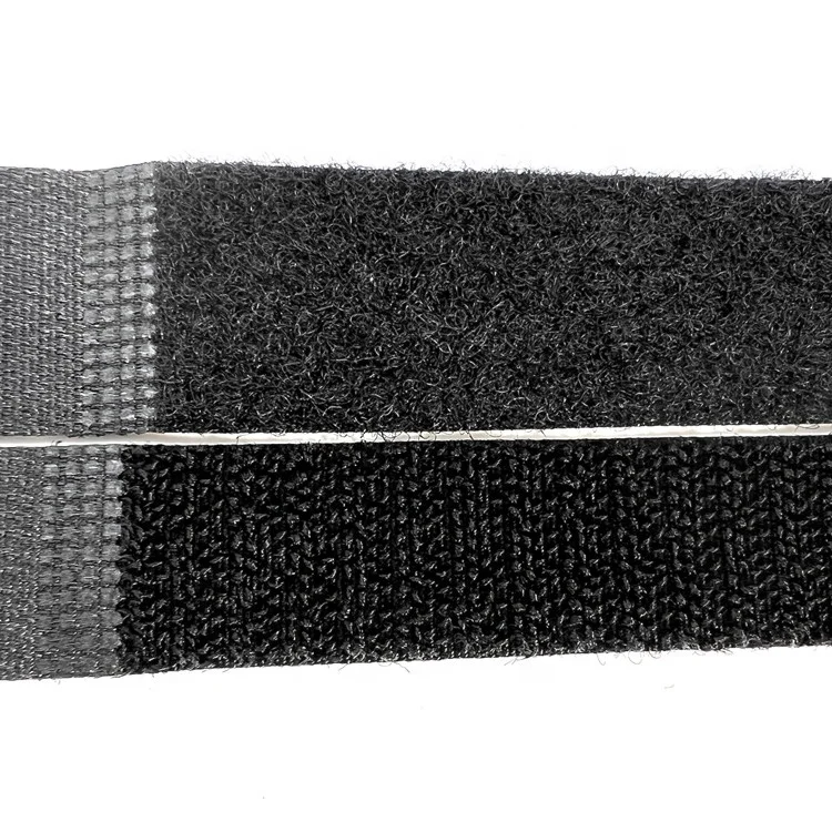 Reusable Double side Strap Wire Nylon Cable Ties Self-locking adjustable nylon adhesive hook and loop fastener cable ties tape