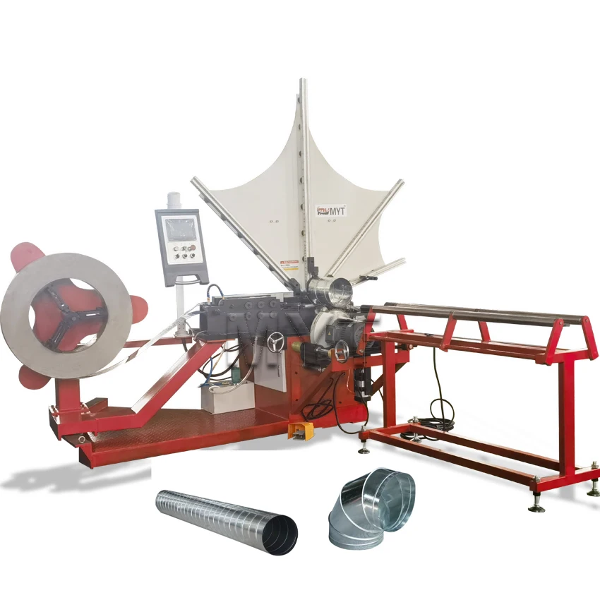 Galvanized Sheet Metal HVAC Spiral Round Duct Pipe Forming Machine/Spiral Tube Former