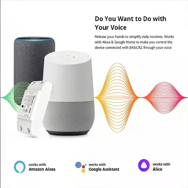 Sonoff основной Wifi переключатель DIY беспроводной пульт дистанционного управления Domotica свет умный дом автоматизация релейный модуль контроллер работа с Alexa