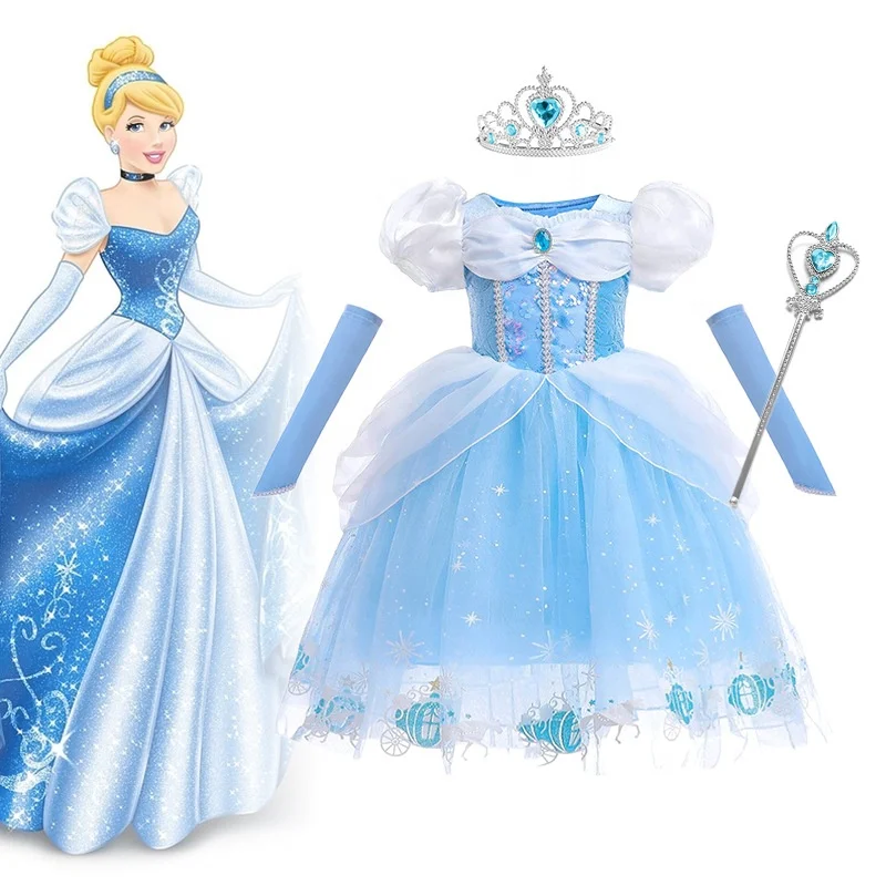 Little Girls Princess Dress Up Clothes Butterfly Tulle Long Ball Gown With Accessories Birthday Party Halloween Fancy Costume