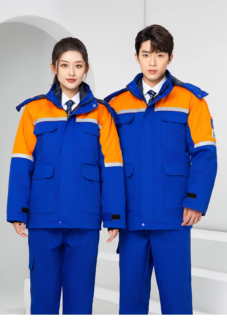 Winter Flame Retardant Cotton Labor Protection Safety Clothing  Construction Clothes Workwear Jacket Uniform