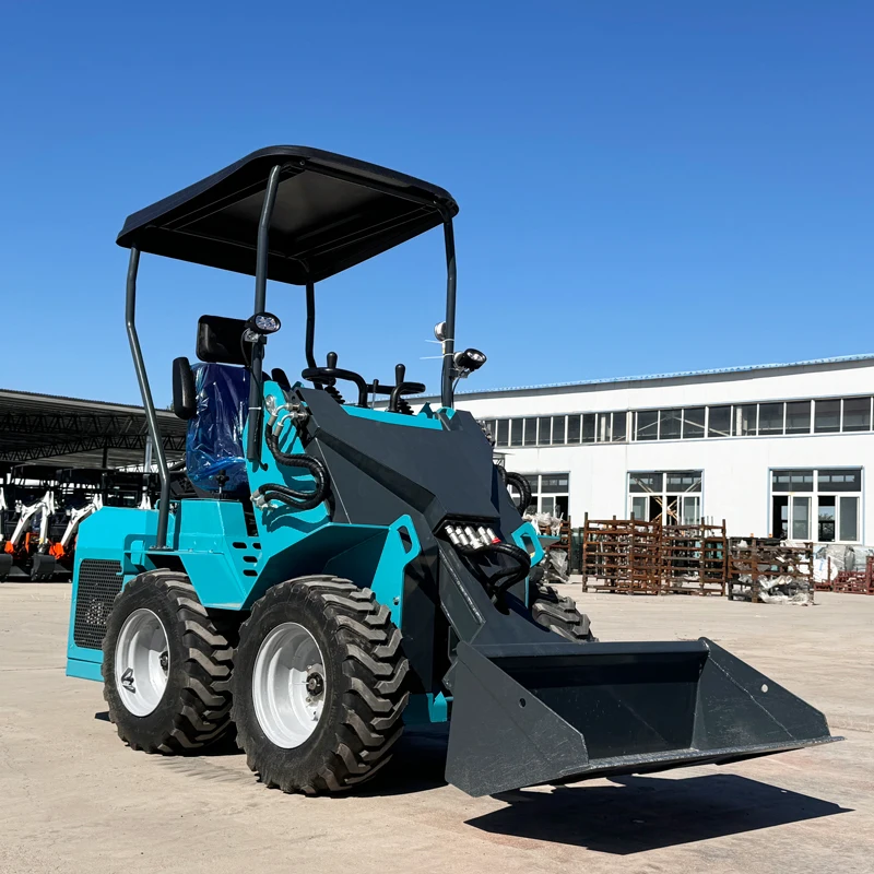 Good Quality Mini Skid Loader Skid Steer Loader Manufacturers Chinese Wheel Mini Skid Steer Loader with seat  For Sale