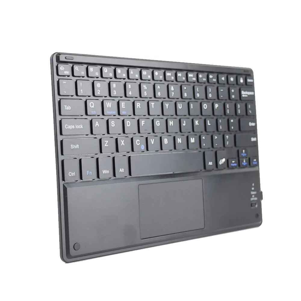 Bluetooth TouchPad Keyboard Ultra slim Portable x-structure Rechargeable wireless keyboard for Tablets Mobile phone